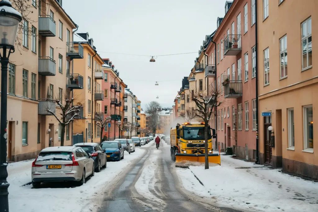 sn plogning av lokalgator i norra s dermalm stockholm